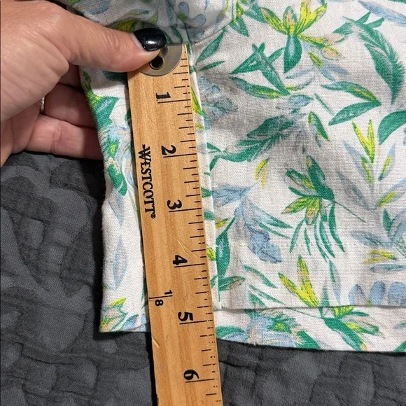 Ellen Tracy women’s size medium linen wrap floral mini skort new summer beach - Picture 6 of 12